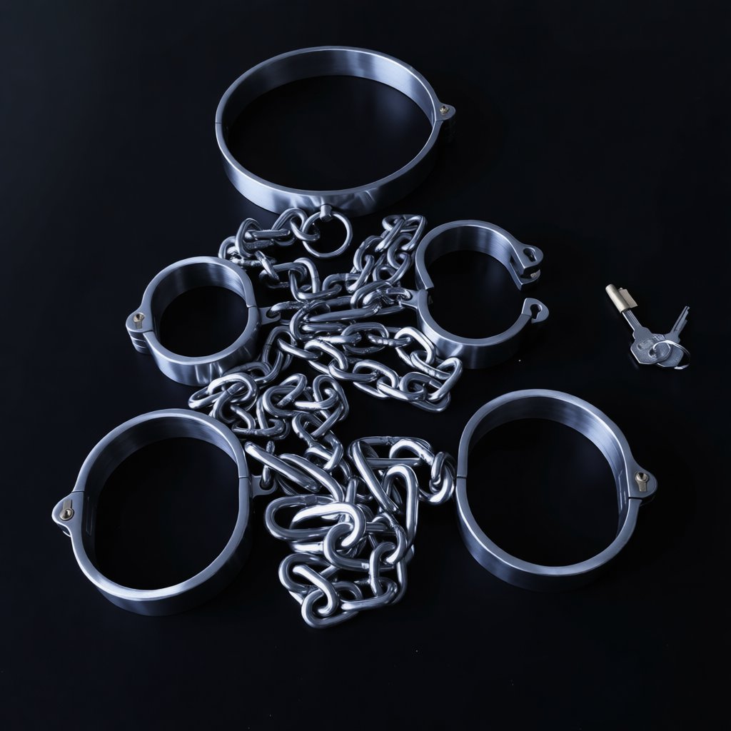 Covenant — Connected Restraint System · collar + wrists + ankles